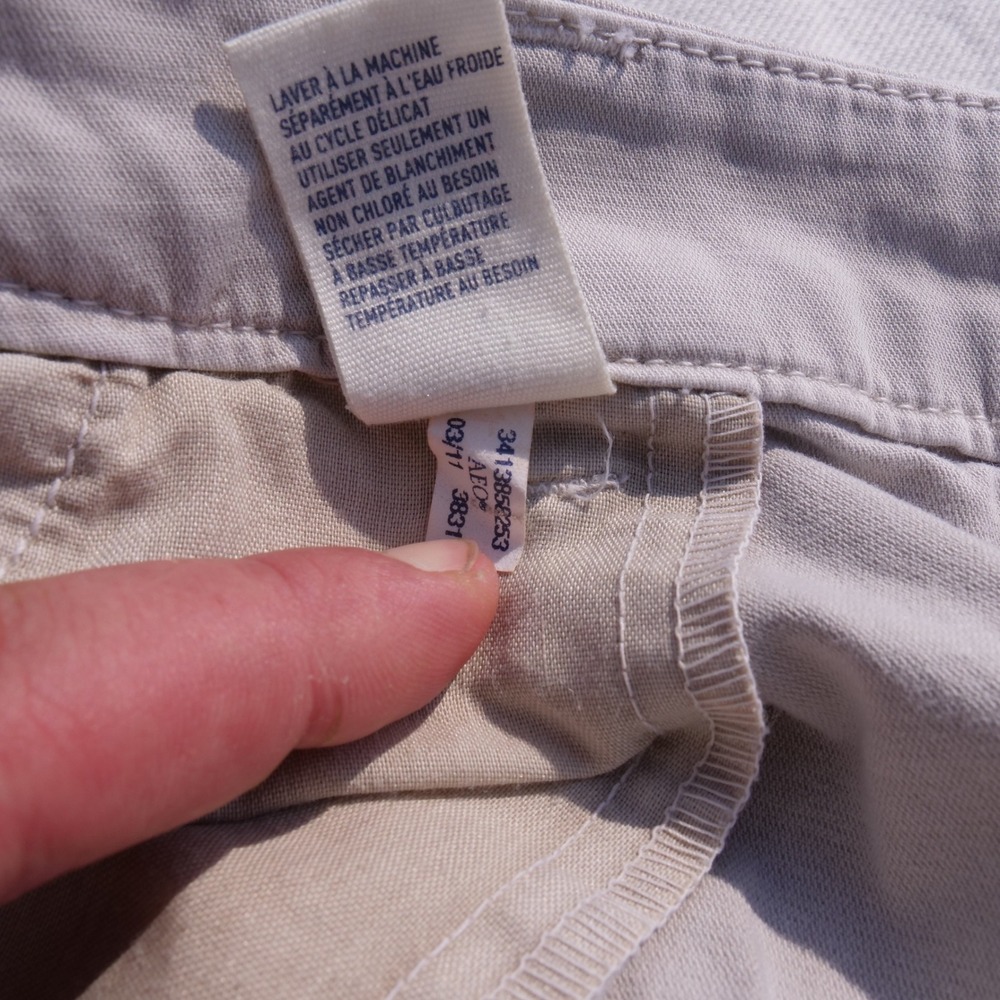 Y2k American Eagle Outfitters low rise micro mini hip slung shorts - Picture 5 of 8